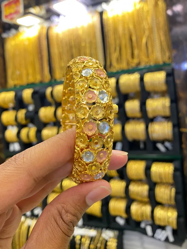 Gold_Plated_Kada_Bangle_Screw_Type_1Pcs_Tri_Mix