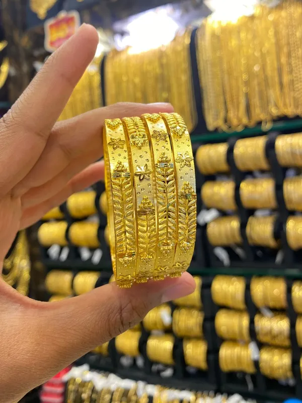 Gold_Plated_Bangle_4Pcs_Full_Gold