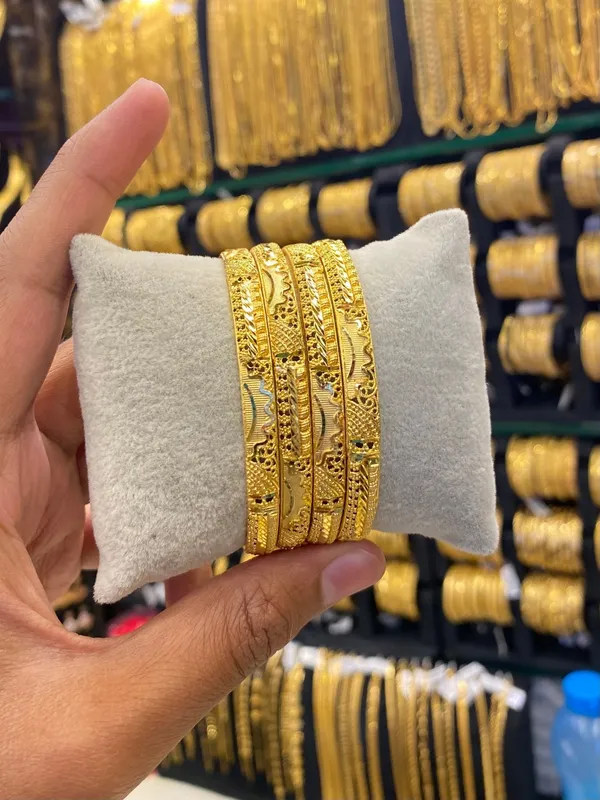 Gold_Plated_Bangle_4Pcs_Full_Gold