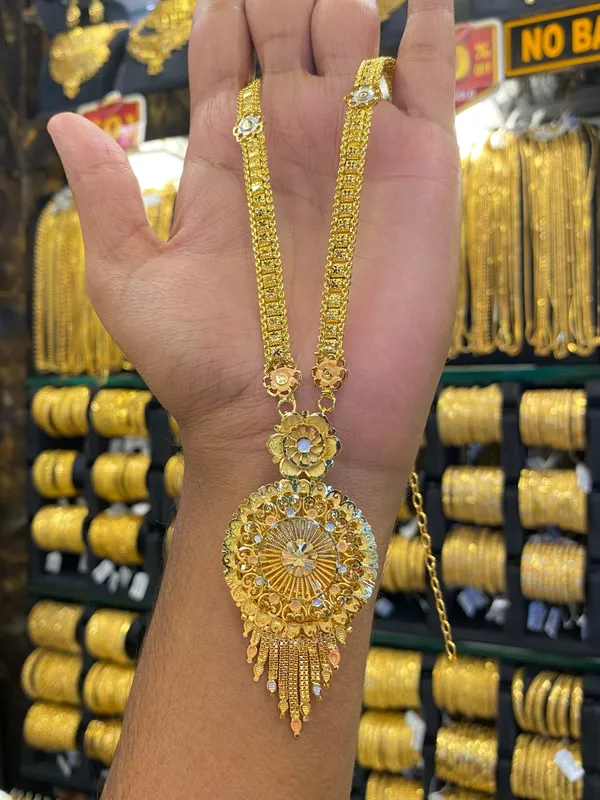 Indian_Style_Long_Set_Tri_Mix_Gold_Plated
