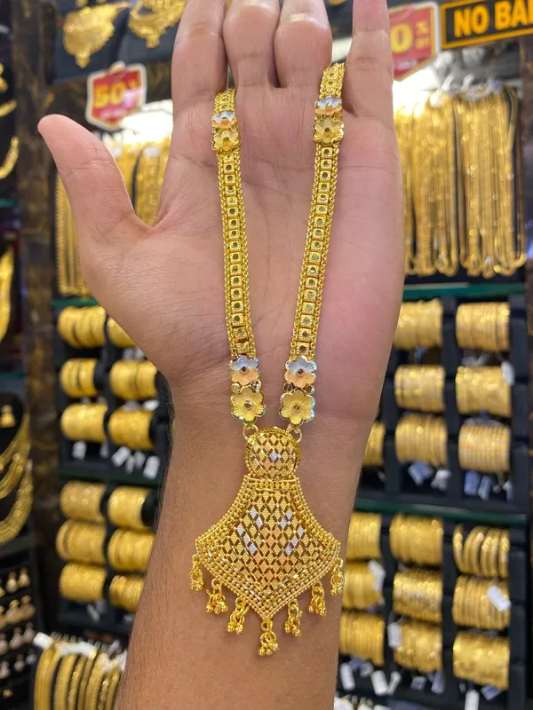 Indian_Style_Long_Set_Tri_Mix_Gold_Plated