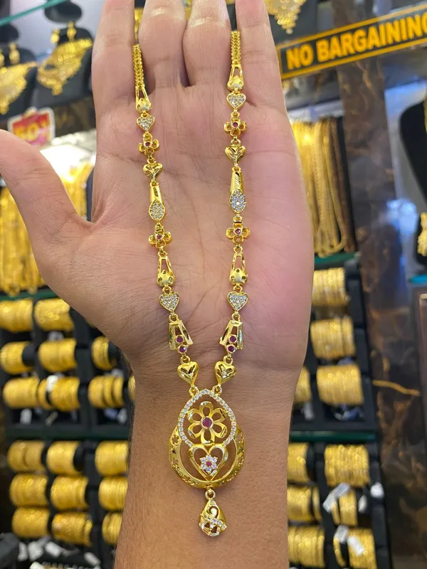 Statement_Sleek_Long_Set_Cz_Stone_Gold_Plated
