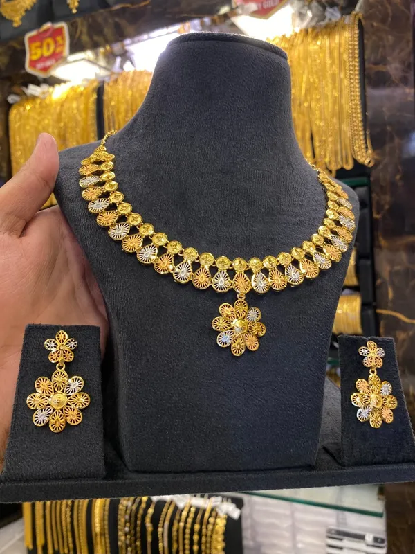 Turkish_Style_Neck_Set_Tri_Mix_Gold_Plated