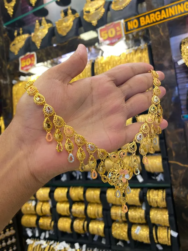 Turkish_Style_Neck_Set_Tri_Mix_Gold_Plated