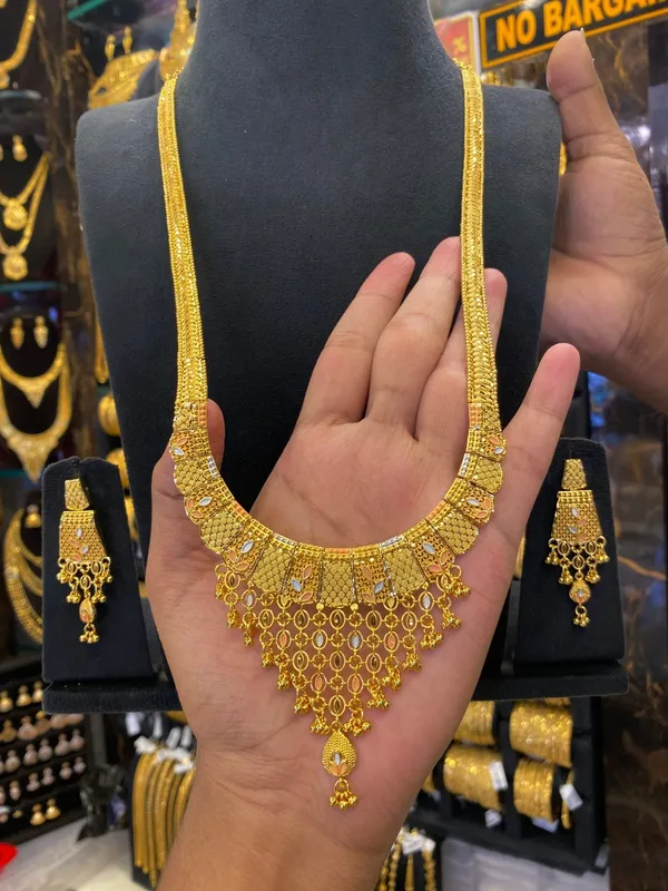 Calcutta_Style_Heavy_Long_Set_Tri_Mix_Gold_Plated