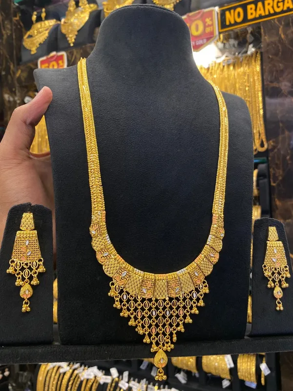 Calcutta_Style_Heavy_Long_Set_Tri_Mix_Gold_Plated