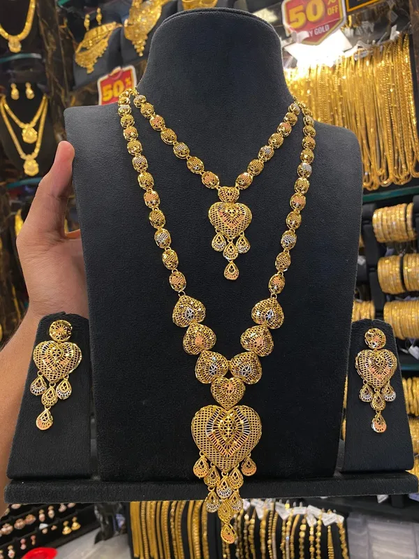 Turkish_Style_Combo_Heart_Set_Tri_Mix_Gold_Plated