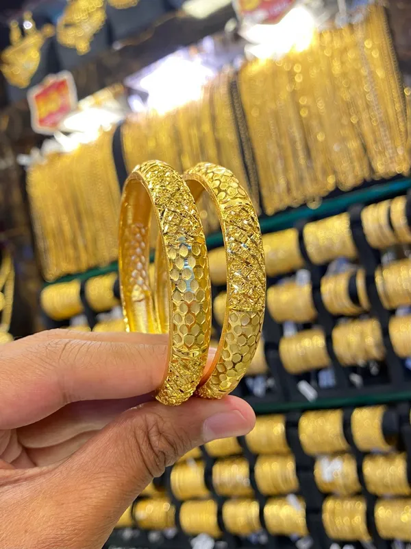 Gold_Plated_Bangle_2Pcs_Calcutta_Style