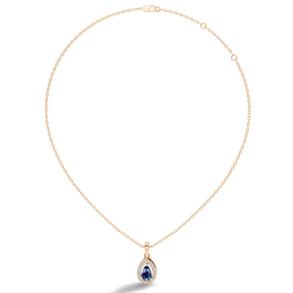 Rose_Teardrop_Pendant_Necklace_For_Women