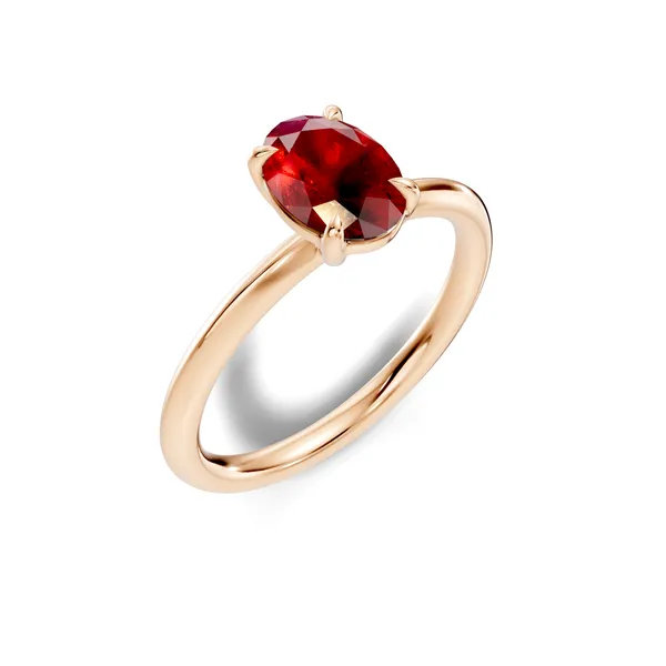 Red_Gemstone_Solitaire_Ring_For_Women
