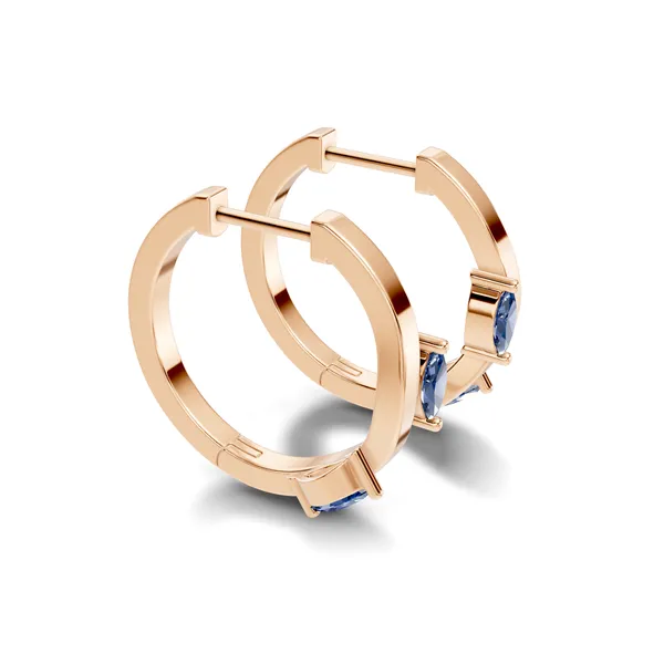 Rose_Blue_Stone_Hoop_Earrings_For_Women