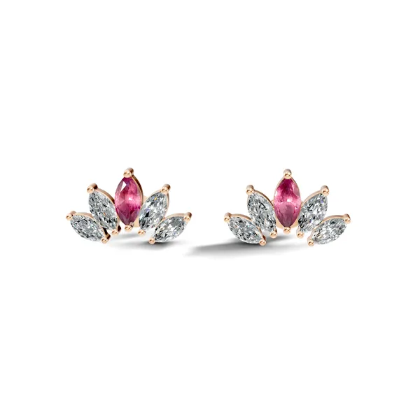 Rose_Floral_Stud_Earrings_For_Women