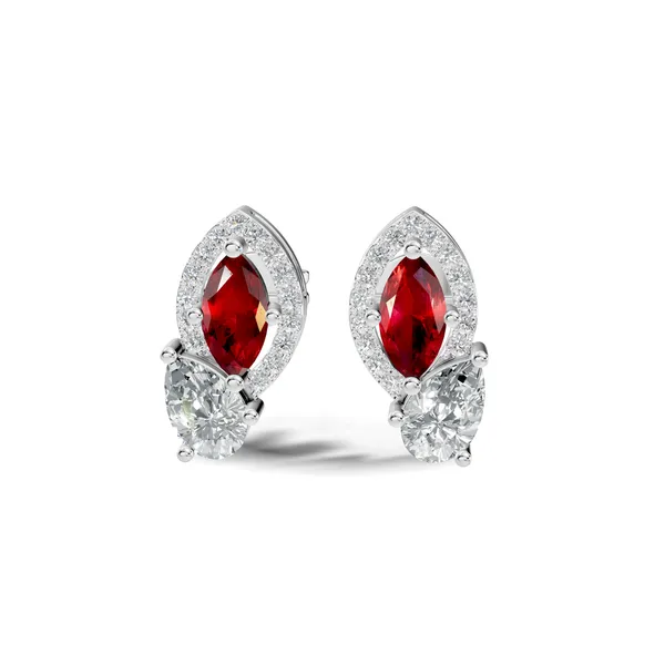 Red_Stone_Stud_Earrings_For_Women