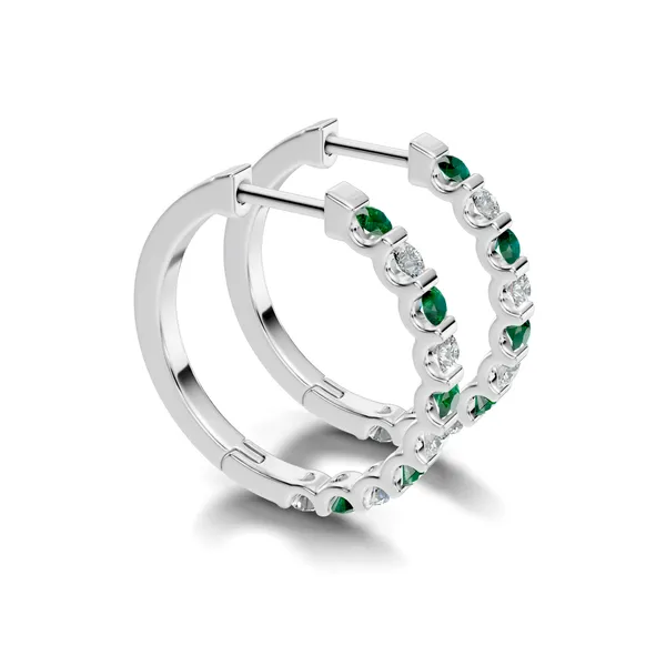 Green_Stone_Hoop_Earrings_For_Women