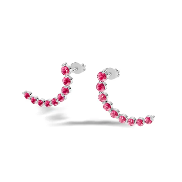 Pink_Stone_Ear_Crawler_Earrings_For_Women