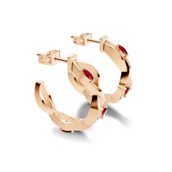 Red_Stone_Hoop_Earrings_For_Women