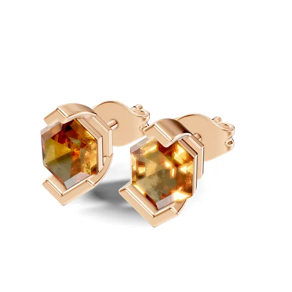 Hexagonal_Stud_Earrings_For_Women