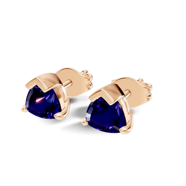 Blue_Stone_Rose_Stud_Earrings_For_Women