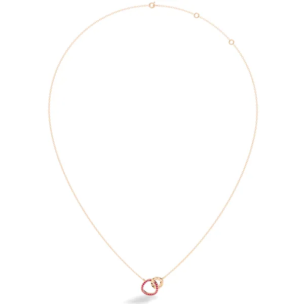 Pink_Stone_Interlocking_Circle_Necklace_For_Women