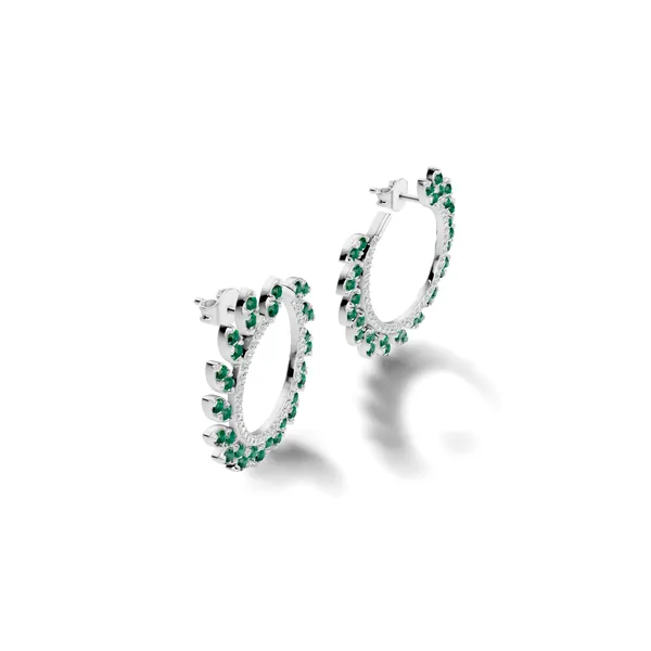 Green_Stone_Hoop_Earrings_For_Women