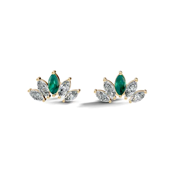 Floral_Green_Stone_Stud_Earrings_For_Women