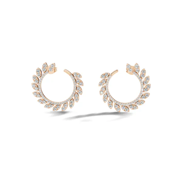 Leaf_Design_Hoop_Earrings_For_Women
