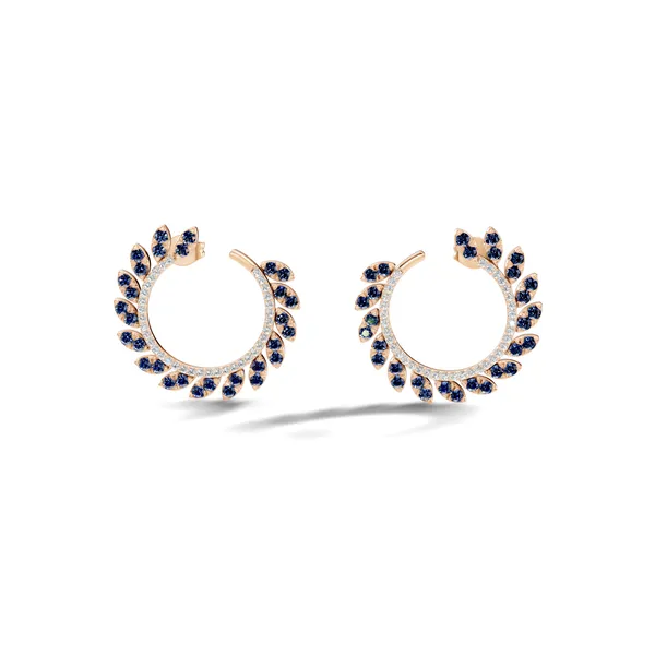 Blue_Stone_Leaf_Hoop_Earrings