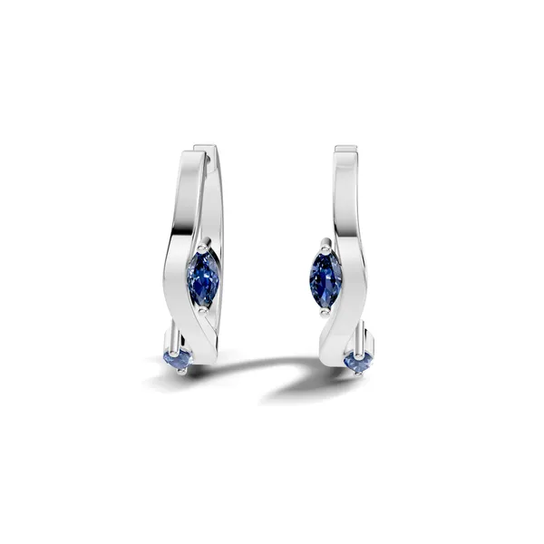 Rose_Blue_Stone_Hoop_Earrings_For_Women