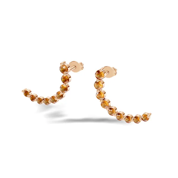 Orange_Stone_Stud_Earrings_For_Women