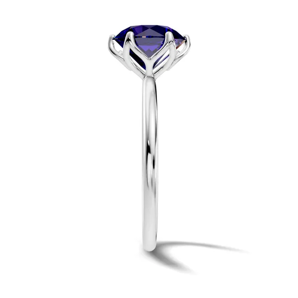 Rose_Blue_Solitaire_Ring_For_Women
