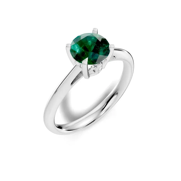 Rose_Green_Gemstone_Solitaire_Ring_For_Women