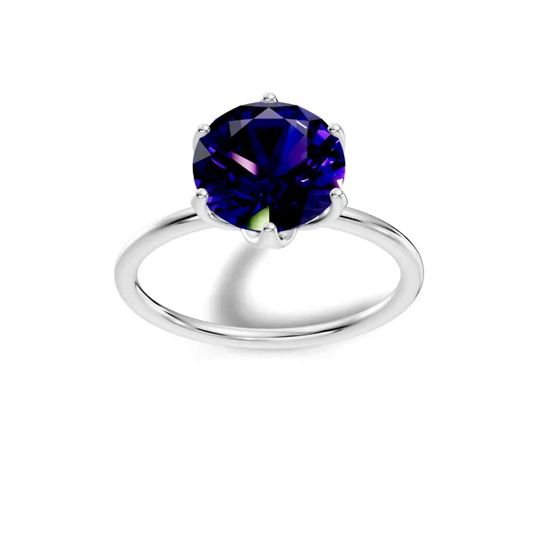 Rose_Blue_Solitaire_Ring_For_Women