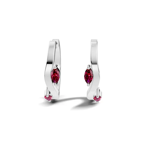 Pink_Stone_Hoop_Earrings_For_Women