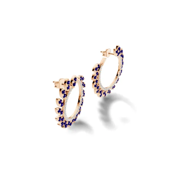 Blue_Stone_Hoop_Earrings_For_Women