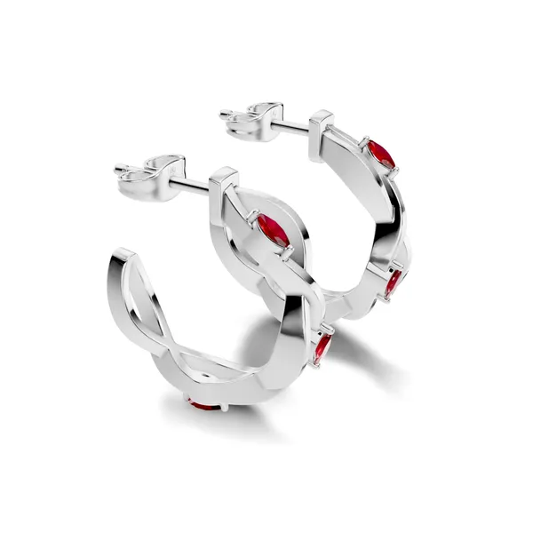Red_Stone_Hoop_Earrings_For_Women