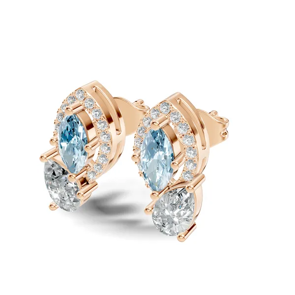 Rose_Crystal_Stud_Earrings_For_Women