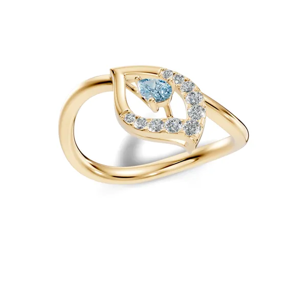 Blue_Stone_Embellished_Ring_For_Women