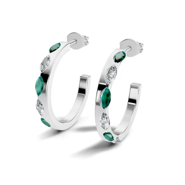 Rose_Stone_Studded_Hoop_Earrings_For_Women