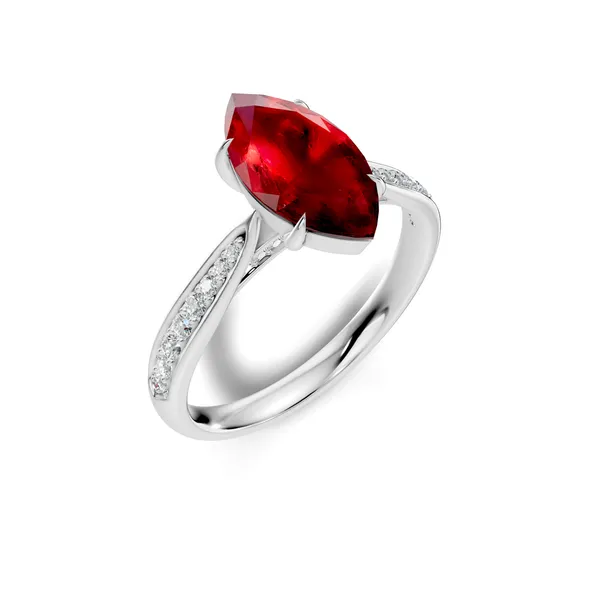 Red_Stone_Solitaire_Ring_For_Women