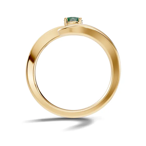 Green_Stone_Solitaire_Ring_For_Women