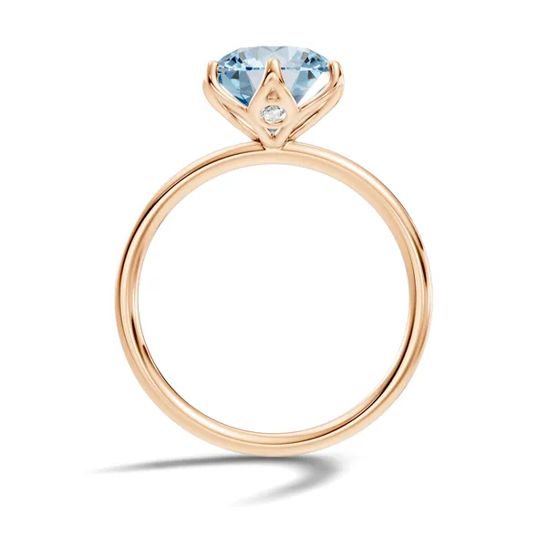 Rose_Blue_Solitaire_Ring_For_Women