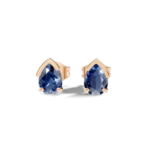 Blue_Teardrop_Stone_Stud_Earrings_For_Women
