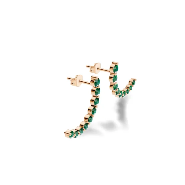 Green_Stone_Curved_Hoop_Earrings_For_Women