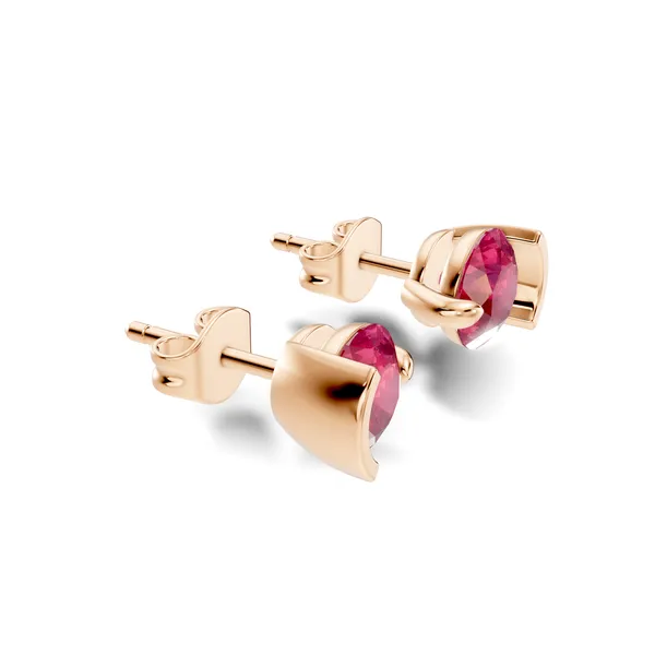 Pink_Stone_Stud_Earrings_For_Women