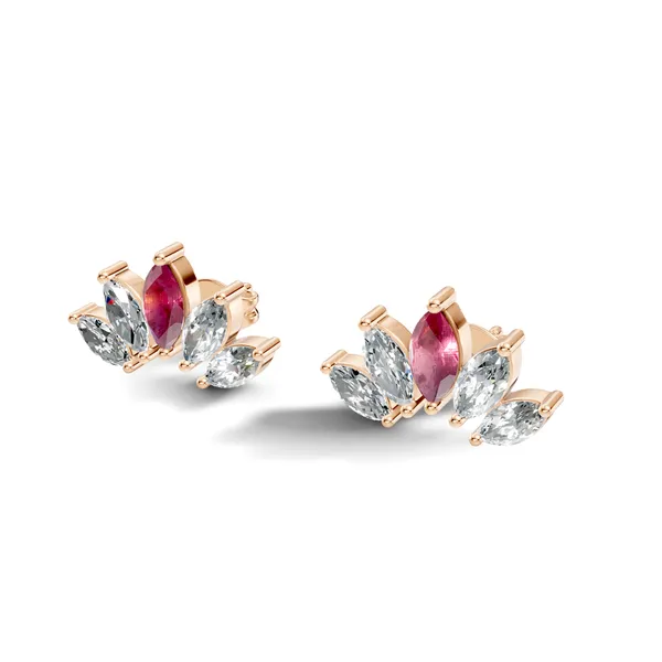 Rose_Floral_Stud_Earrings_For_Women