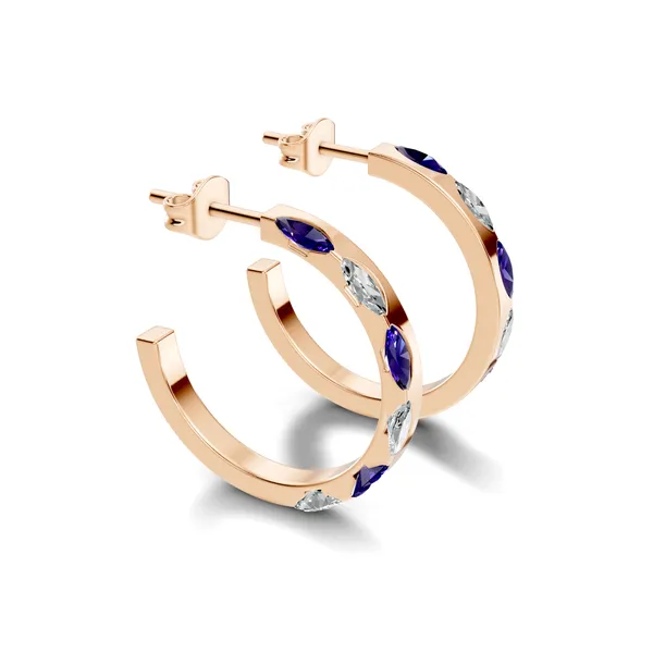 Blue_And_Clear_Stone_Hoop_Earrings_For_Women