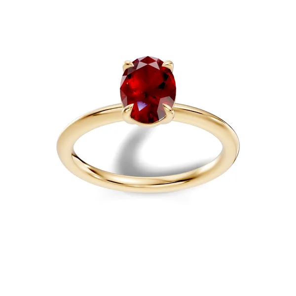 Red_Gemstone_Solitaire_Ring_For_Women