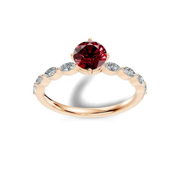 Rose_Red_Gemstone_Ring_For_Women
