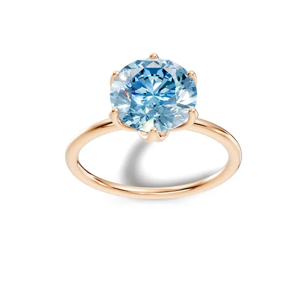 Rose_Blue_Solitaire_Ring_For_Women