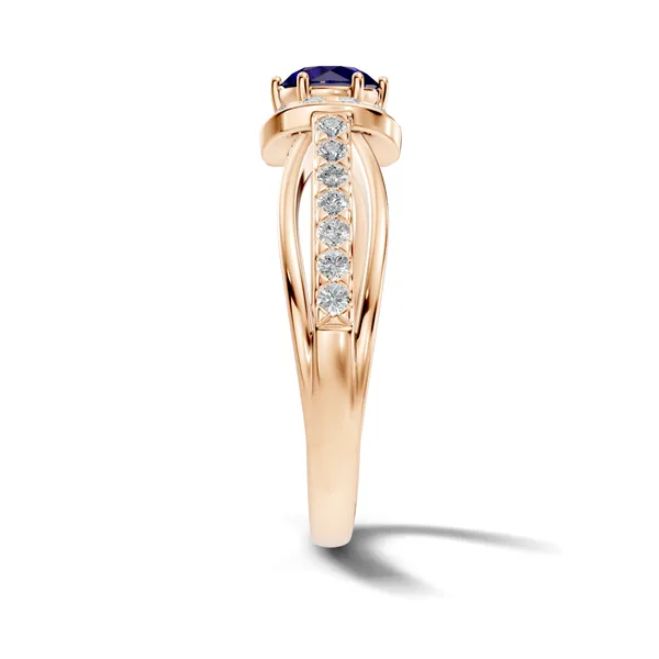Blue_Stone_Cluster_Ring_For_Women